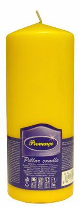 Provence Neparfemovaná svíčka 16cm žlutá