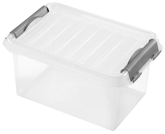Heidrun Plastový úložný box s víkem Clip box 4l