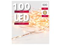 Vánoční světelný řetěz 100 LED měděný 5m