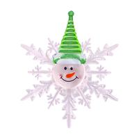 Vánoční okenní LED vločka TORO 10cm sněhulák
