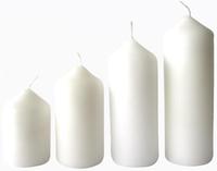 Adventní svíčka ø4cm PROVENCE 4 velikosti bíl...