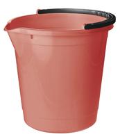 Plastový kbelík s výlevkou TONTARELLI 7l červený