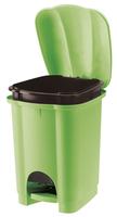 Plastový nášlapný odpadkový koš TONTARELLI Carolina 6l zelená