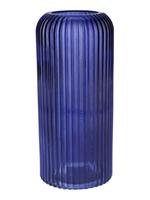 Skleněná váza NORA 20cm modrá