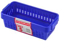 Plastový košík HEIDRUN 20,5x10x6,5cm 5ks MIX barev