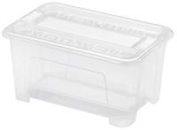 Plastový úložný box s víkem HEIDRUN TexBox 4,5l