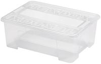 Plastový úložný box s víkem HEIDRUN TexBox 10l