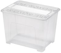 Plastový úložný box s víkem HEIDRUN TexBox 21...