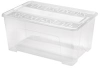 Plastový úložný box s víkem HEIDRUN TexBox 48l