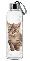 Skleněná láhev s víčkem CERVE 500ml kočka