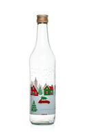 Skleněná láhev s víčkem TORO 500ml SNOW VILLAGE