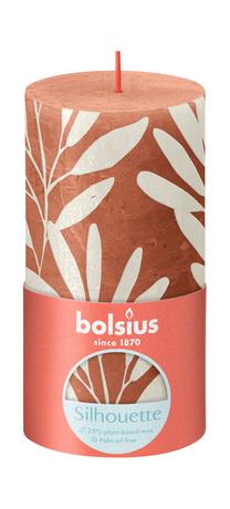 Bolsius Rustikální svíčka 13cm BOLSIUS korálová/šalvěj