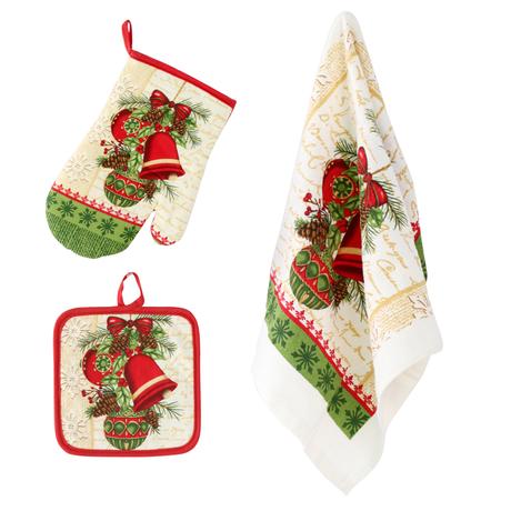 Kuchyňský set TORO vánoční - rukavice, chňapk...