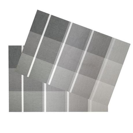 TORO Plastové tkané prostírání TORO 45x30cm šedé