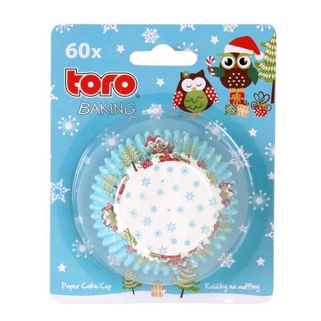 Papírové košíčky na muffiny TORO 60ks vánoční...