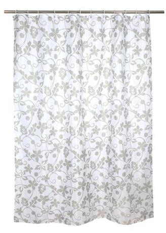 TORO Sprchový závěs, polyester, 180 x 180 cm, motiv květy