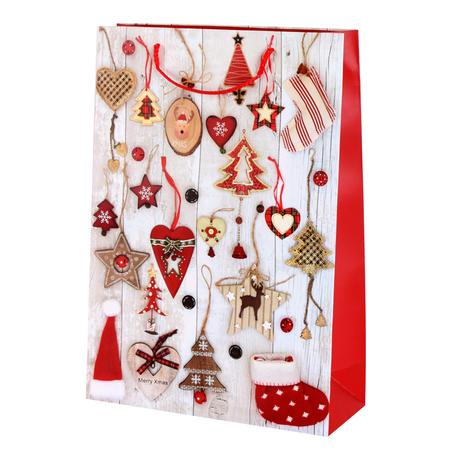 Papírová vánoční dárková taška TORO 32x26x12c...