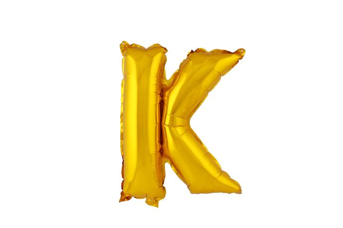TORO Balónek fóliový TORO písmenko "K" 30cm