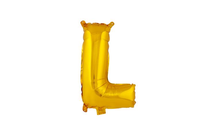 TORO Balónek fóliový TORO písmenko "L" 30cm