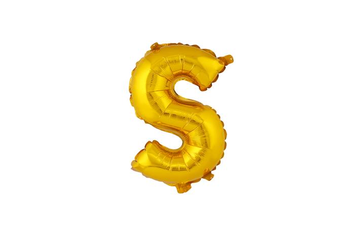 TORO Balónek fóliový TORO písmenko "S" 30cm