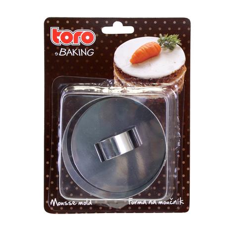 Nerezová kulatá forma na potraviny TORO 8 cm