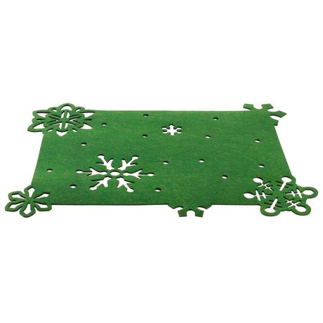 TORO Plstěné prostírání TORO 45x35cm vánoční zelené