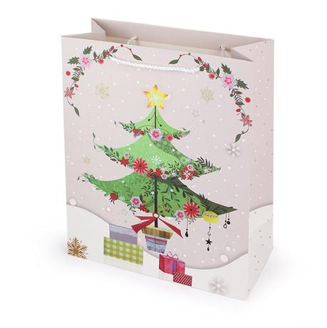 Levně TORO Papírová vánoční dárková taška 32x26x12cm assort