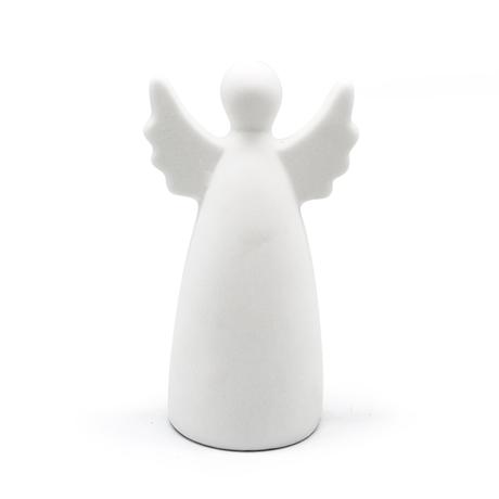 Levně TORO Keramický anděl LED 12,5cm