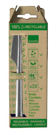 Nerezový jídelní nůž AMEFA Leaves 20ks