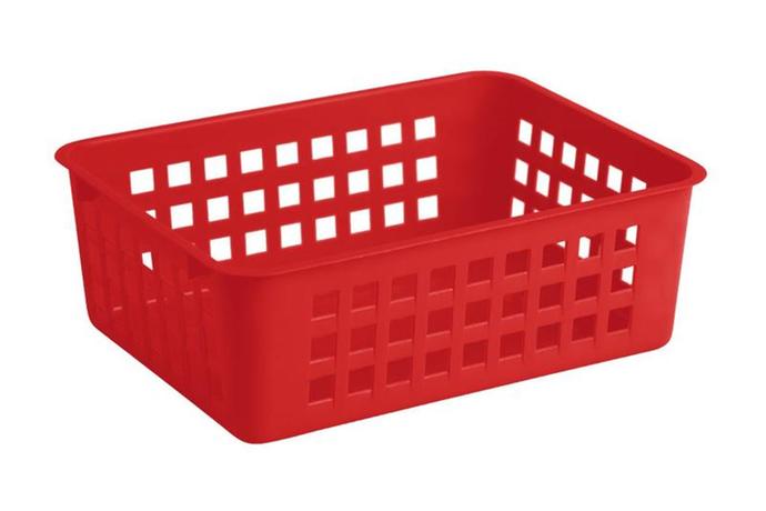 Keeeper Košík stohovatelný, plast, červený