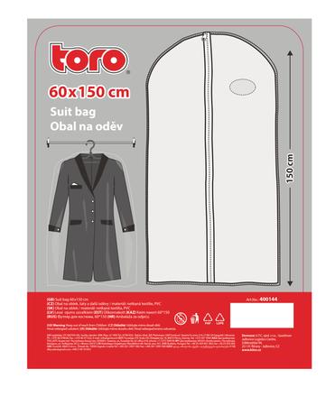 Obal na oblek TORO 150x60cm netkaná textilie