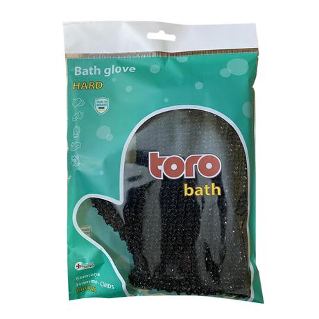 Masážní rukavice do koupele a sauny TORO čern...