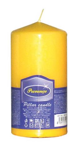 Provence Neparfemovaná svíčka PROVENCE 12,5cm žlutá