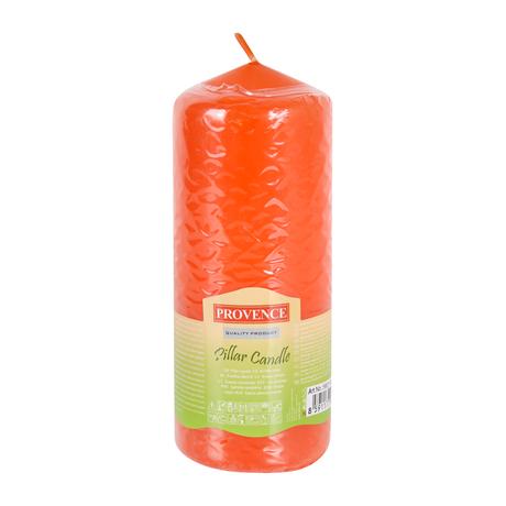 Neparfemovaná svíčka PROVENCE 16cm oranžová