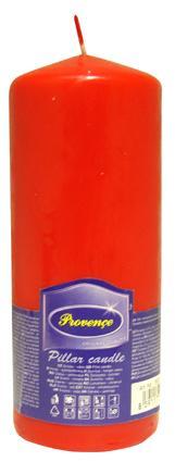 Provence Neparfemovaná svíčka PROVENCE 16cm  červená