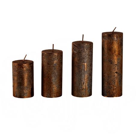 Provence Rustikální adventní svíčka ø4cm 4 velikosti měděná