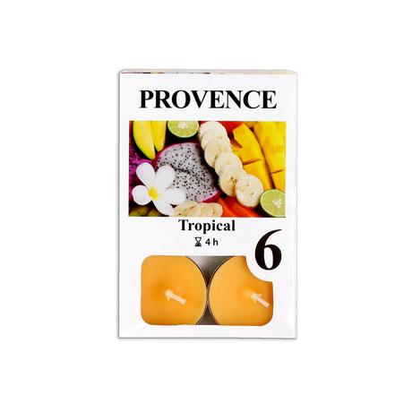Levně Provence Čajová svíčka 6ks tropická vůně