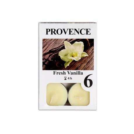 Levně Provence Čajová svíčka 6ks vanilka
