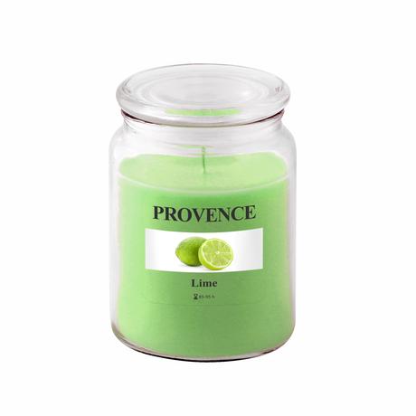 Levně Provence Vonná svíčka ve skle 95 hodin limetka