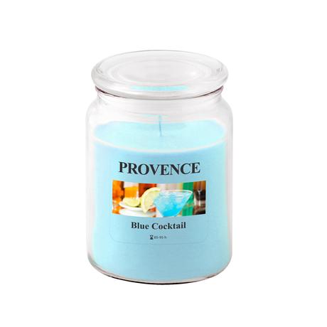 Levně Provence Vonná svíčka ve skle 95 hodin Blue Cocktail