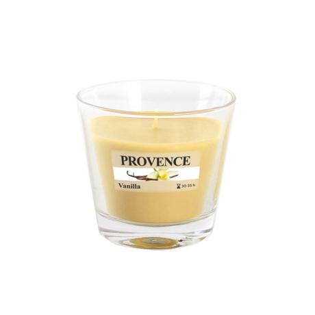 Levně Provence Vonná svíčka ve skle 35 hodin vanilka