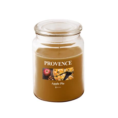 Levně Provence Vonná svíčka ve skle 95 hodin jablečný závin