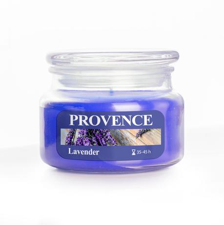 Provence Vonná svíčka ve skle PROVENCE 45 hodin levandule