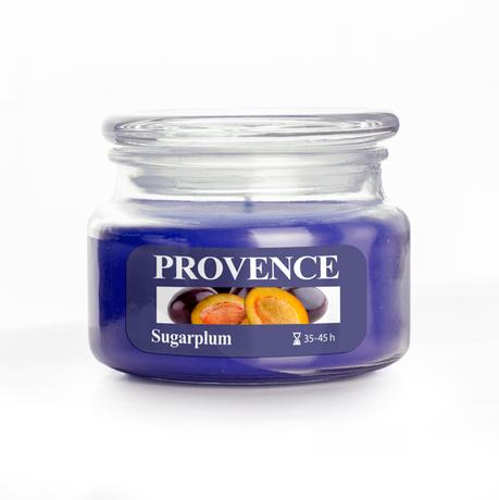 Provence Vonná svíčka ve skle PROVENCE 45 hodin švestka