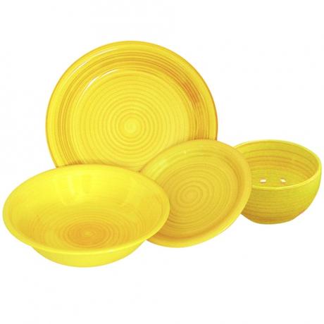 TORO Keramický dezertní talíř 19cm žlutý