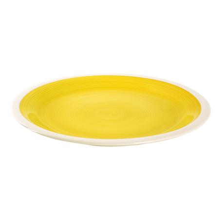 TORO Keramický jídelní talíř 26cm, žlutý
