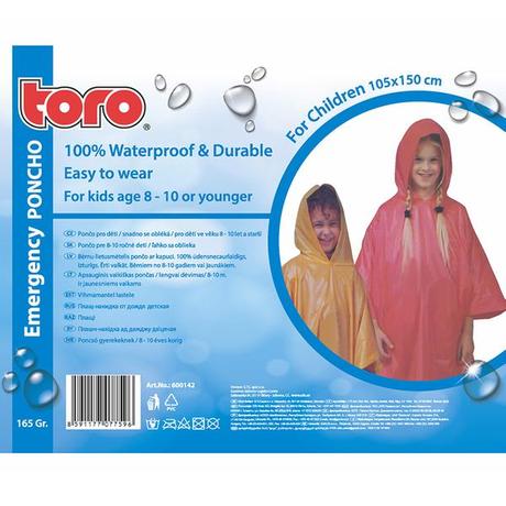TORO Poncho pláštěnka pro deti  8-10 let