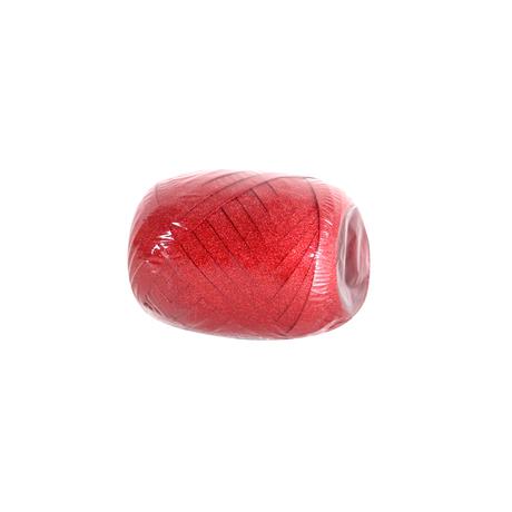Goba Vázací dárková stuha glitter 10m, červená