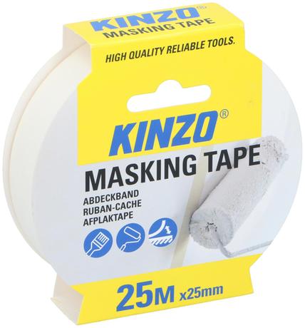 Levně Kinzo Papírová maskovací páska 2,5cm 25m