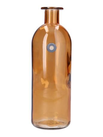 Levně DUIF Skleněná váza láhev WALLFLOWER 20,5cm terra